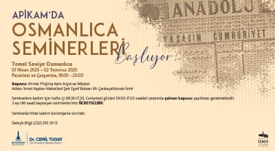 APİKAM da Osmanlıca Seminerleri tekrar başlıyor!