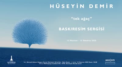 Hüseyin Demir tek ağaç Bask/Resim Sergisi